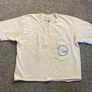 Cropped Vintage Hobie Surf Shirt Single Stitch Small
